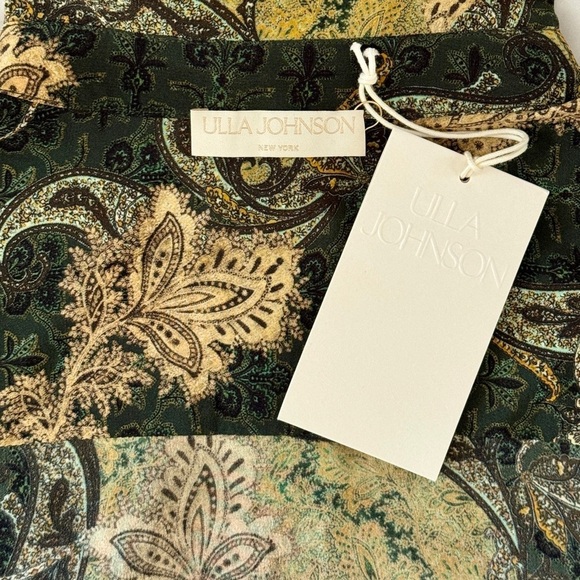 NWT Ulla Johnson Silk Long-Sleeve Floral Tie-Neck Vedra Blouse - Picture 6 of 7